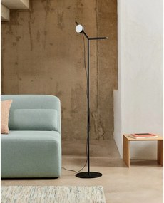Čierna LED stojacia lampa so stmievačom (výška 160 cm) Orey – Kave Home