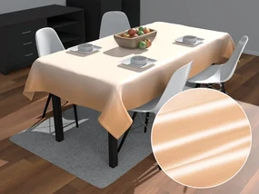 Biante Saténový obdĺžnikový obrus polyesterový Satén LUX-L046 Béžový 60x100 cm