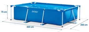Obdĺžnikový bazén s rámom 15v1, 3x2m | Intex