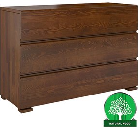 Komoda drevená borovica 3s Skandica Vestre Orech