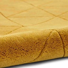 Horčicovožltý vlnený koberec Think Rugs Kasbah, 150 x 230 cm