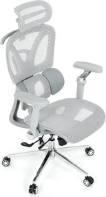 Kancelárska stolička sivá sieťovina KA-B2363 GREY