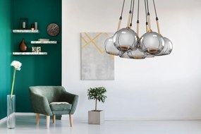 Toolight - Stropná lampa zo skla 7xG9 APP898-7CP, OSW-06670