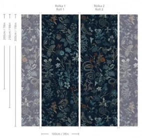 WALLCOLORS Botanic wallpaper - tapeta POVRCH: Wallstick