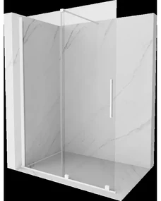 Mexen Velar sprchová stena posuvná Walk-in 150 x 200 cm, priehľadná 8 mm, biela - 871-150-000-03-20