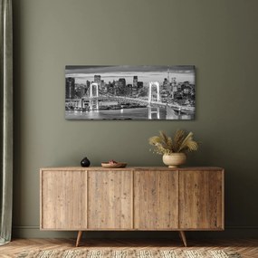 Obraz - Čiernobiele veľkomesto (120x50 cm)