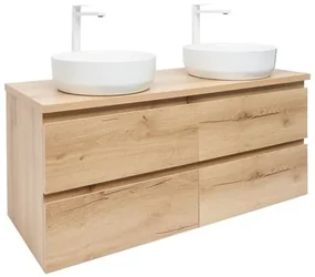 Kúpeľňová skrinka s umývadlom SAT B-Way 119x50x45 cm dub mat BWAY2120OAKDU2B