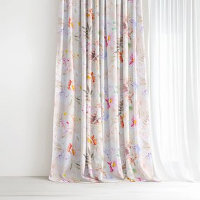 Goldea bavlnený záves deluxe - divoké kvety 280x160 cm