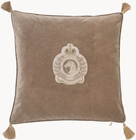 Zamatový vankúš Badge
