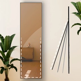 Zrkadlo Benicia 140x40 cm - čierne matné