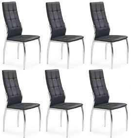 Halmar Jedálenské stoličky K209, sada 4 ks - černá