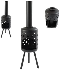 Ohnisko s komínom Gozo Garden Black