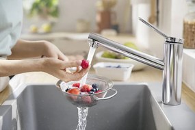 Hansgrohe Zesis M33, páková kuchynská batéria 150, CoolStart, EcoSmart, 1jet, chrómová, HAN-74813000