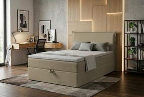 XXXLutz AMERICKÁ POSTEĽ, 120/200 cm, béžová MID.YOU - Online Only spálne - 000044003504