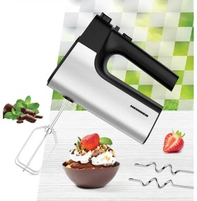 Heinner HM-500BKSS - Ručný šľahač 500W/230V matný chróm/čierna