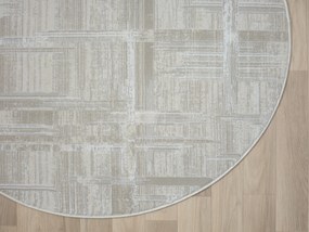 My Flair, Kusový koberec My Favorite CA60026 creme kruh, 120x120 (priemer) kruh, béžová, chodba / predsieň