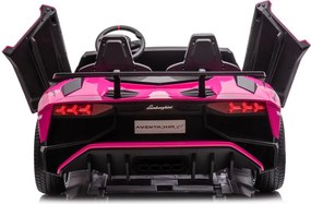 LEAN CARS Lamborghini XXL batéria do auta A8803 ružová 24V
