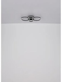 Globo 48039-40 - LED stropné svietidlo LORETTA LED/40W/230V pr. 35,5x53 cm čiern