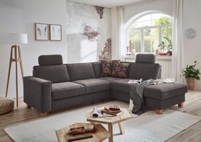 XXXLutz ROHOVÁ SEDAČKA, textil, tmavosivá Sit & More - Sedačky - 000144005817