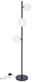 Candellux Čierna stojacia lampa Kama pre žiarovku 3x G9 53-01238