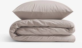 Goldea bavlnené posteľné obliečky - sivohnedé 140 x 200 a 70 x 90 cm