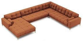 Rohová pohovka v tehlovej farbe (pravý roh) Bali – Cosmopolitan Design