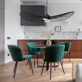 Toolight - LED stropné lamelové svietidlo 80cm APP210-3CPR, čierna, OSW-08476