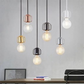 Toolight - Závesná lampa 1xE27 APP591-1CP, čierna, OSW-08563