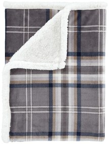 Sivá deka s baránkom 130x170 cm Kelso Check – Catherine Lansfield