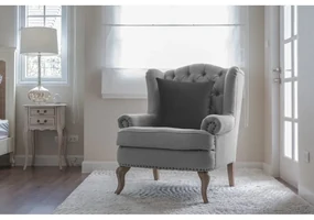 Dekorstudio Luxusná obliečka na vankúš VELVET v tmavosivej farbe