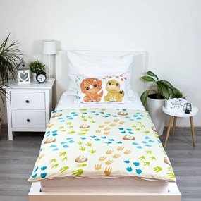 Bavlnené detské obliečky do postieľky 100x135 cm Dino – Jerry Fabrics