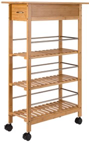 Livarno home Bambusový kuchynský vozík  (100390291)