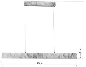 Závesné LED svietidlo Pierce, 1x LED 18w, 4000k, w