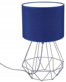 Stolová lampa INDIGO, 1x textilné tienidlo (výber zo 7 farieb), (výber z 3 farieb konštrukcie)