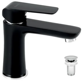Novaservis Nobless Tina umývadlová batéria s výpusťou čierna / chróm 38003,5 38003.5