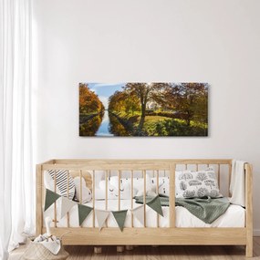 Obraz vodného kanálu (120x50 cm)