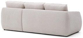 Krémová ženilková rozkladacia rohová pohovka (pravý roh/s leňoškou) Laira – Kave Home