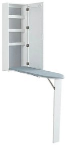 Nástenná zrkadlová úložná skrinka s výklopnou žehliacou doskou