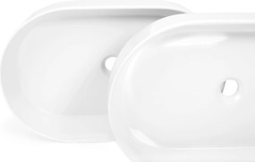 Rea Nadia, umývadlo na dosku 610x385x120 mm, biela matná, REA-U9657