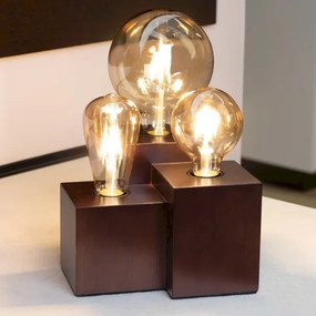 Spot-Light 2276376 - Stolná lampa VINCENT 3xE27/15W/230V