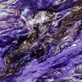 Ozdobný paraván Abstraktní fialová - 180x170 cm, päťdielny, obojstranný paraván 360°