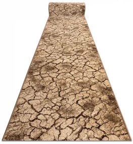 Behúň KARMEL Terra popraskaná zem orechová Veľkosť: 120 cm