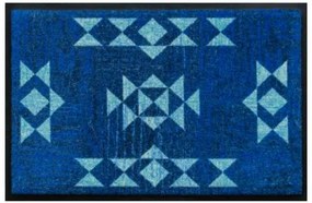 Premium rohožka s indiánskym vzorom - modrá (Vyberte veľkosť: 60*40 cm)