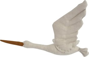 Dekorácia do detskej izby bocian - béžový