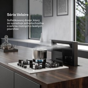 Klarstein Plynová varná doska Velaire, 4-platnička s elektrickým zapaľovaním, kompatibilná so zemným plynom a LPG, 8000W, 60cm