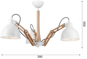 Prisadený luster MARCELLO 3xE27/60W/230V