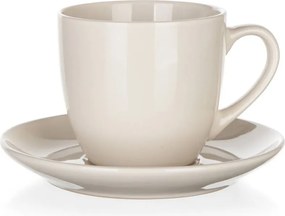 Šálka ​​s tanierikom Natural 250 ml, ivory