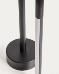 Čierna kovová LED stolová lampa (výška 30 cm) Bow – Kave Home