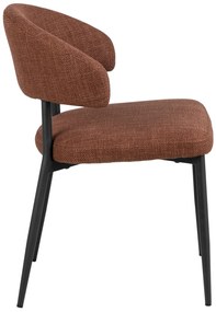 IRIS Terakota (látka Basel 44) – ČALÚNENÁ STOLIČKA S VÝPLETOM DO OBÝVAČKY/JEDÁLNE LOFT