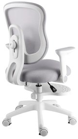 Detská rastúca stolička Neoseat MIKY — látka, sivá